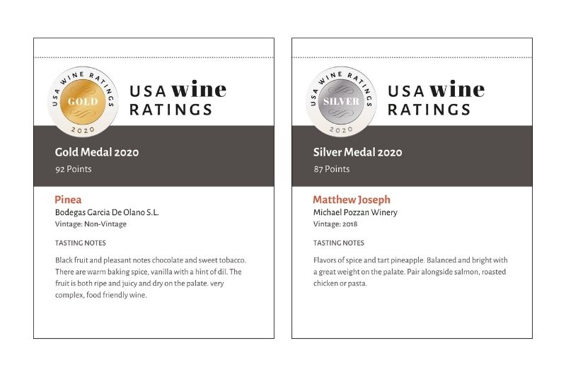 sample shelf talker from previous winners