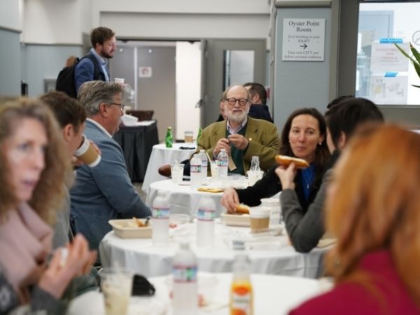 2021 Sommeliers Choice Awards Judges having breakfast at the in-person event